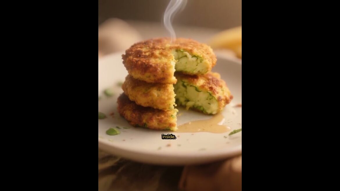 Making Zucchini Fritters Mücver