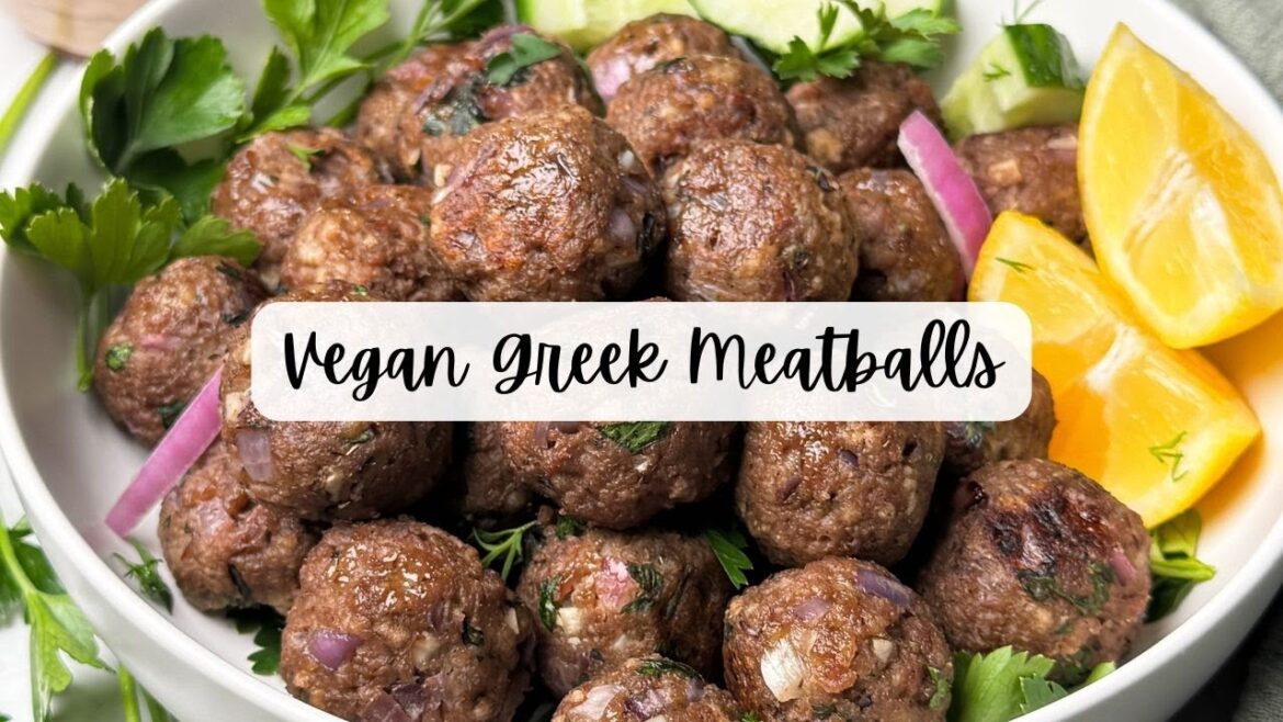 Vegan Greek Meatballs