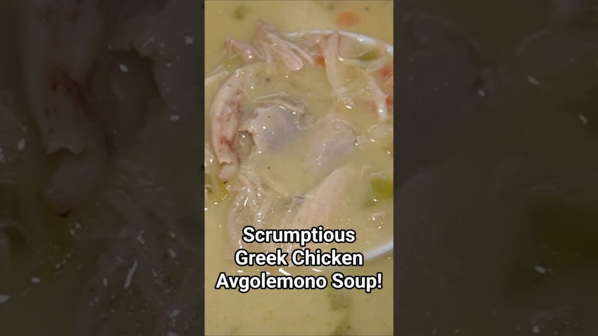 Scrumptious Greek Chicken Avgolemono Soup (Κοτόσουπα Αυγολέμονο) #greece #recipe #greek #cooking