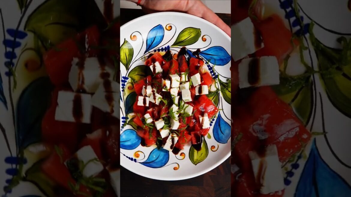 Fermented Watermelon Feta Salad | Sweet, Salty, and Probiotic-Packed for Gut Health
