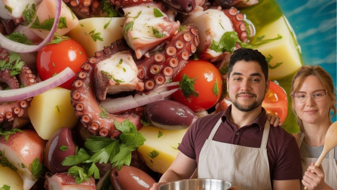 Make Restaurant Quality OCTOPUS SALAD at Home in 10 Minutes