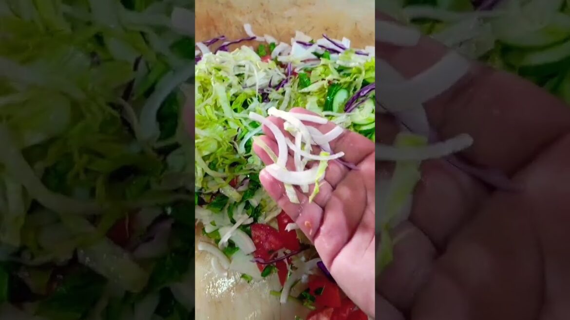 Turkish Çoban Salat Recipe | #trending #reels #food #foodie #turkishfood #viralvideo #shorts #fyp