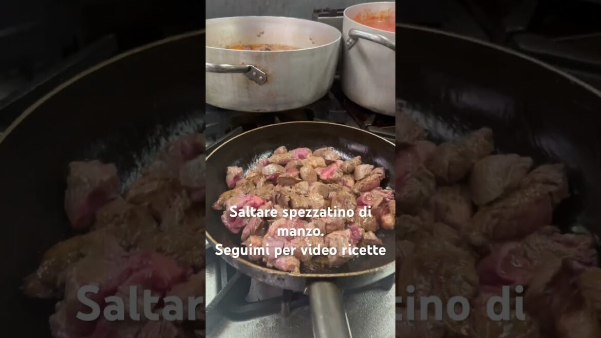 Rosolare Spezzatino di manzo semplice e facile
