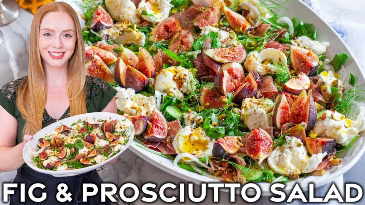 Easy Prosciutto & Fig Salad with Burrata Cheese