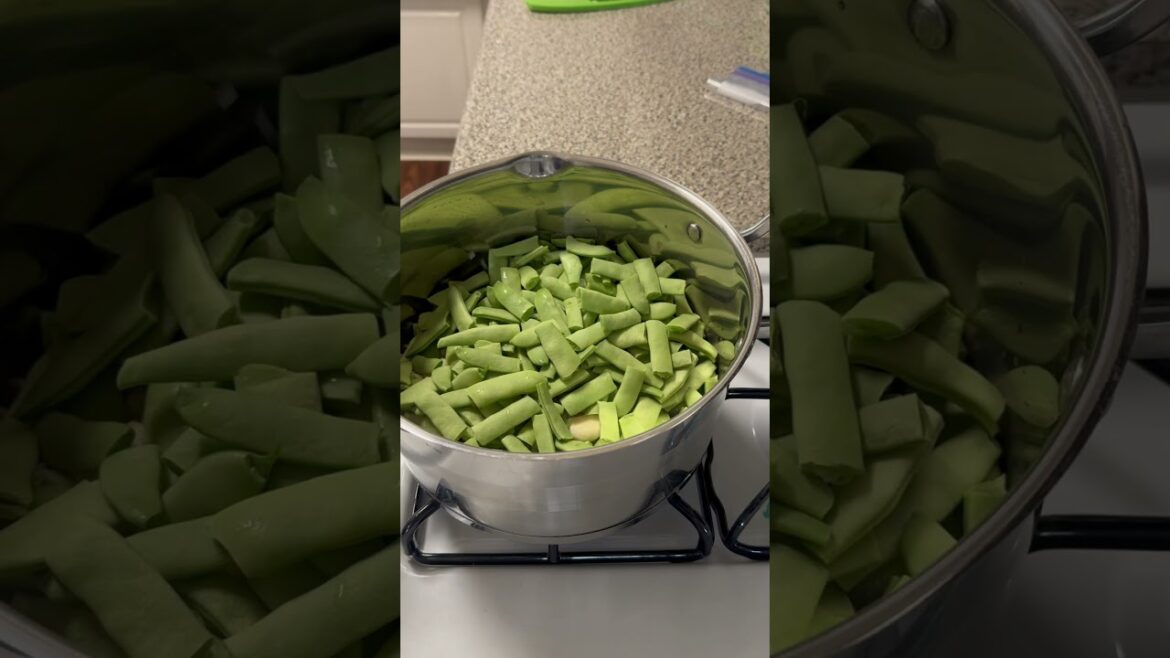 Flat green beans with tomatoes #lebaneserecipe