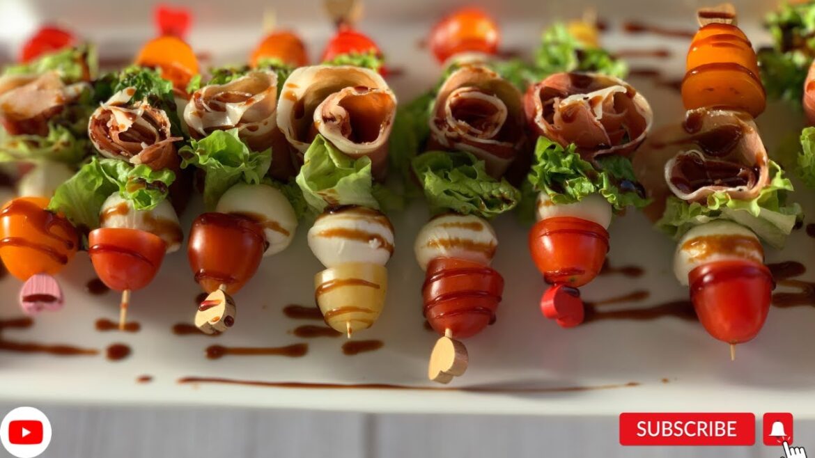 No-Cook Party Skewers Everyone Will Love! Ready in 10 Minutes