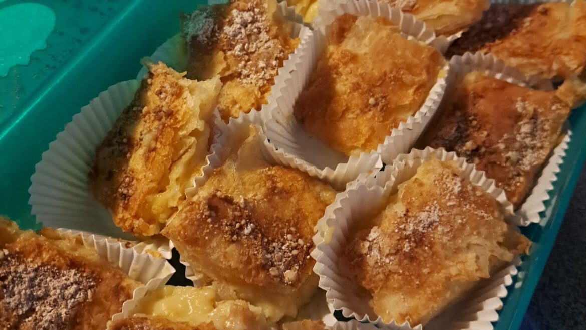 My attempt at making bougatsa.