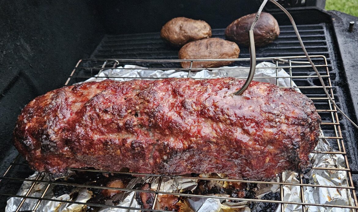 Any love for smoked meatloaf and taters?