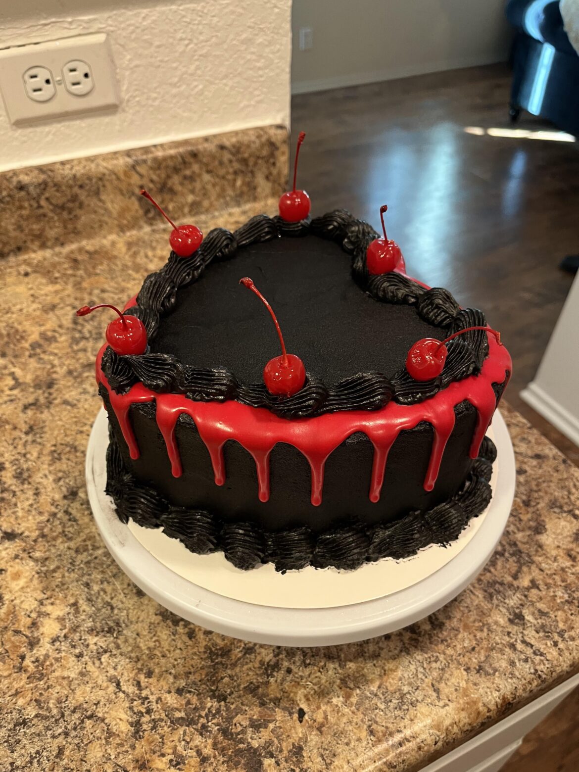 2nd attempt at heart cake came out a lot better