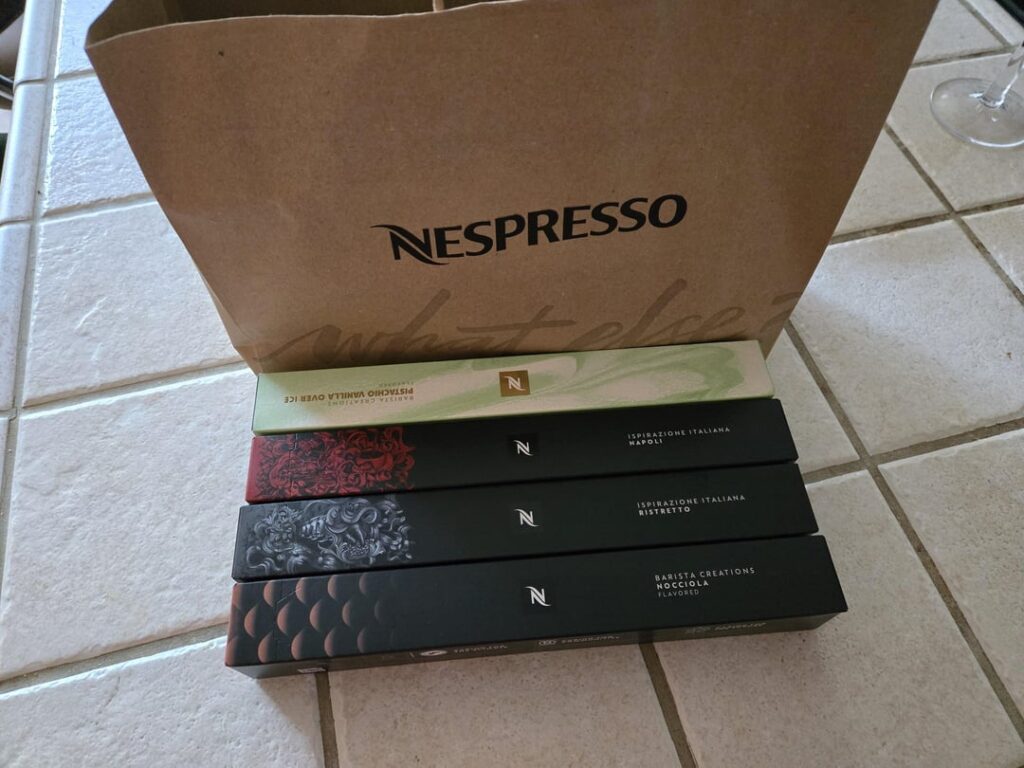 First shot from Nespresso store