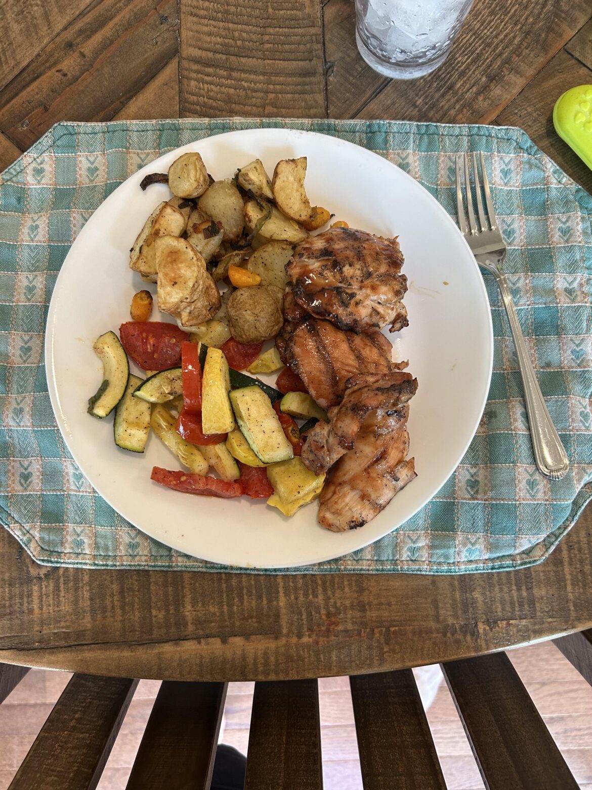 Everything but the chicken was home grown! Surreal!