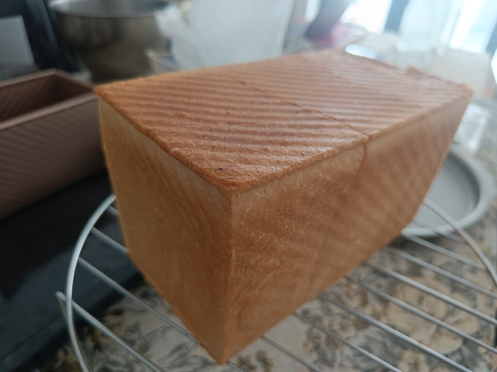 Milk bread like a square