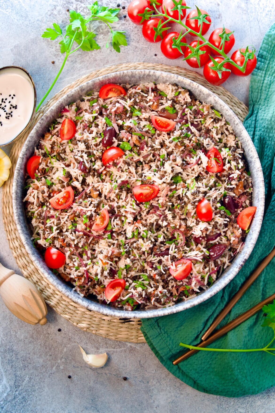 Lentil rice is protein packed and delicious