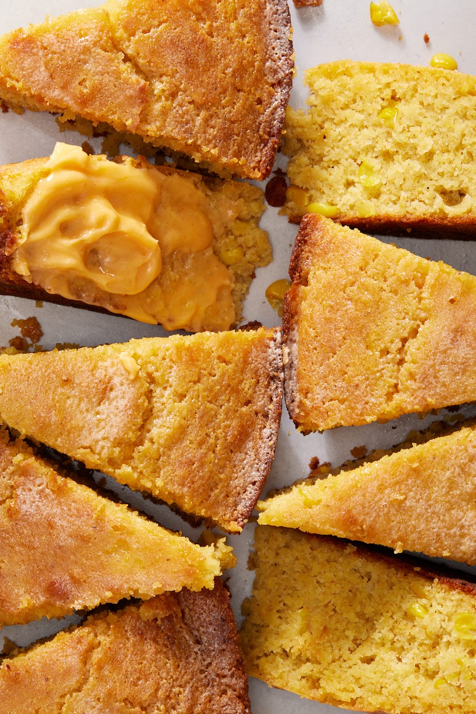 skillet cornbread with honey butter
