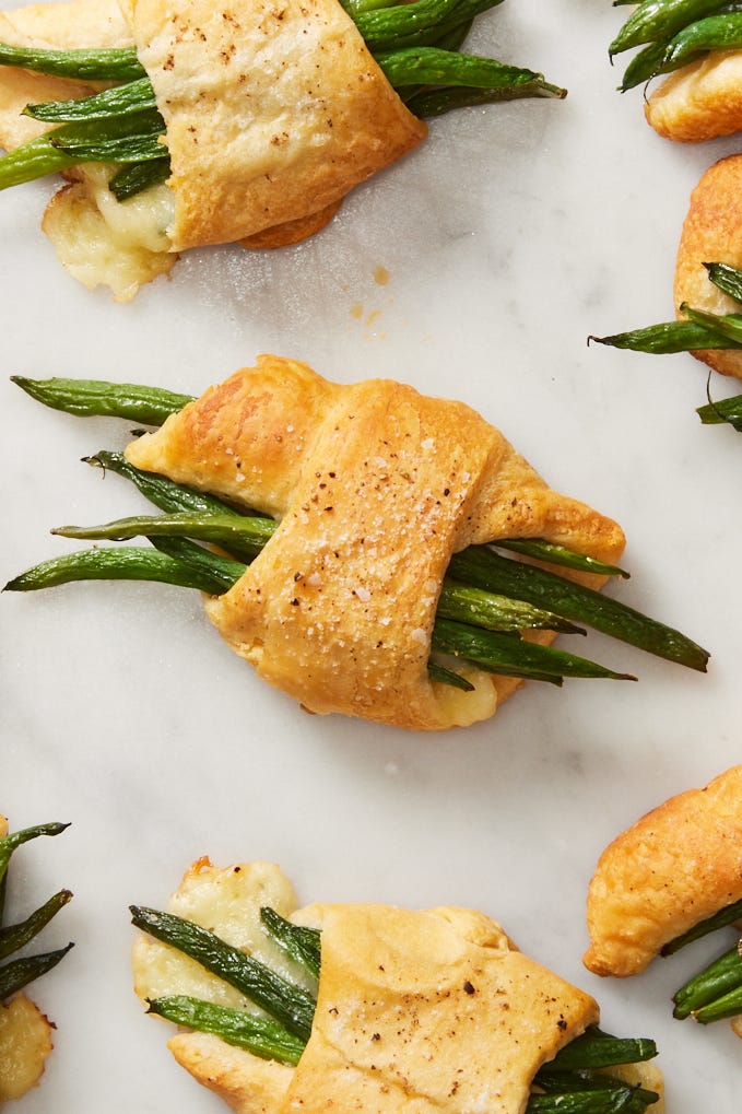 brie and green bean bundles