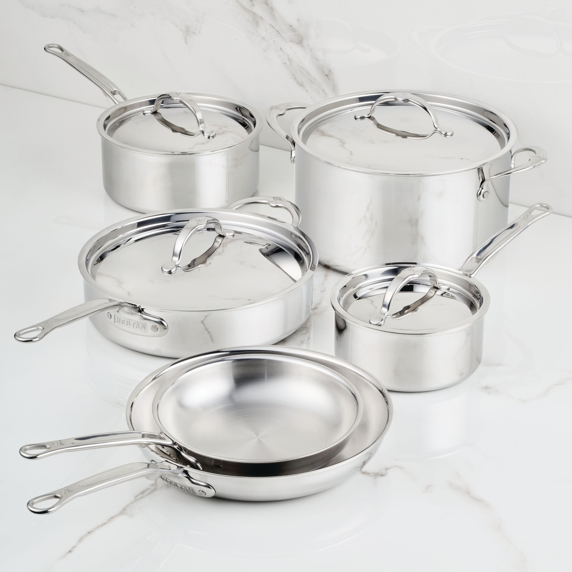 ProBond® Luxe™Professional Clad Stainless SteelPolished Clad Stainless Steel Ultimate Set, 10-Piece