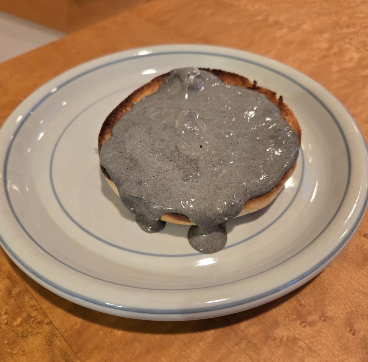 Possibly the grayest, least visually appetizing meal ever...