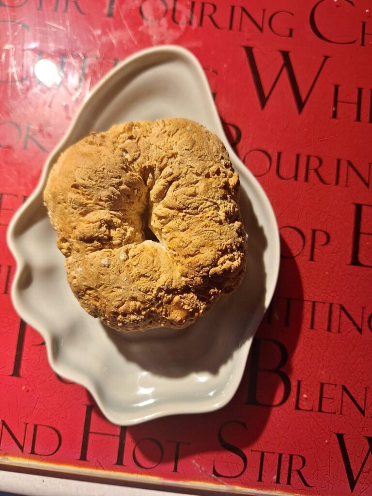 My first attempt at a bagel!