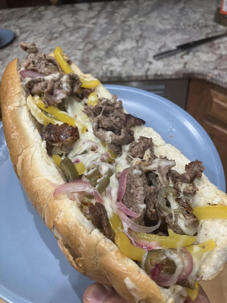 Scooby called and asked me to make him a steak sandwich