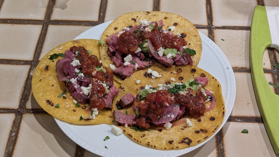 Tri tip tacos