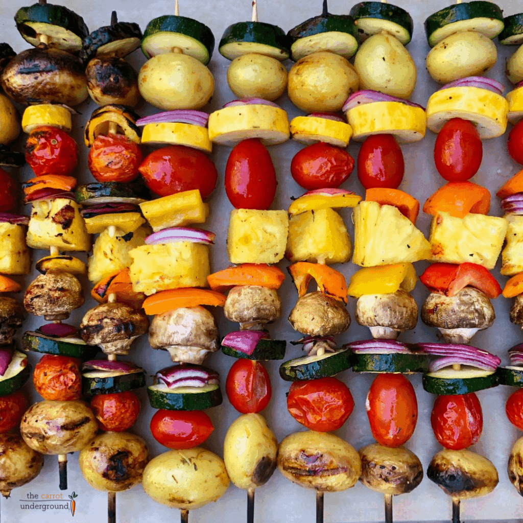 Grilled Veggie Skewers 🌱 my weekend menu