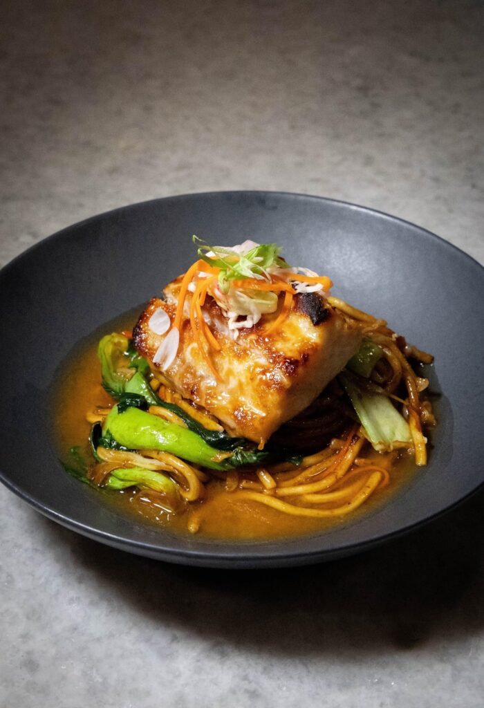 Cobia 2 ways: miso-glazed & crudo