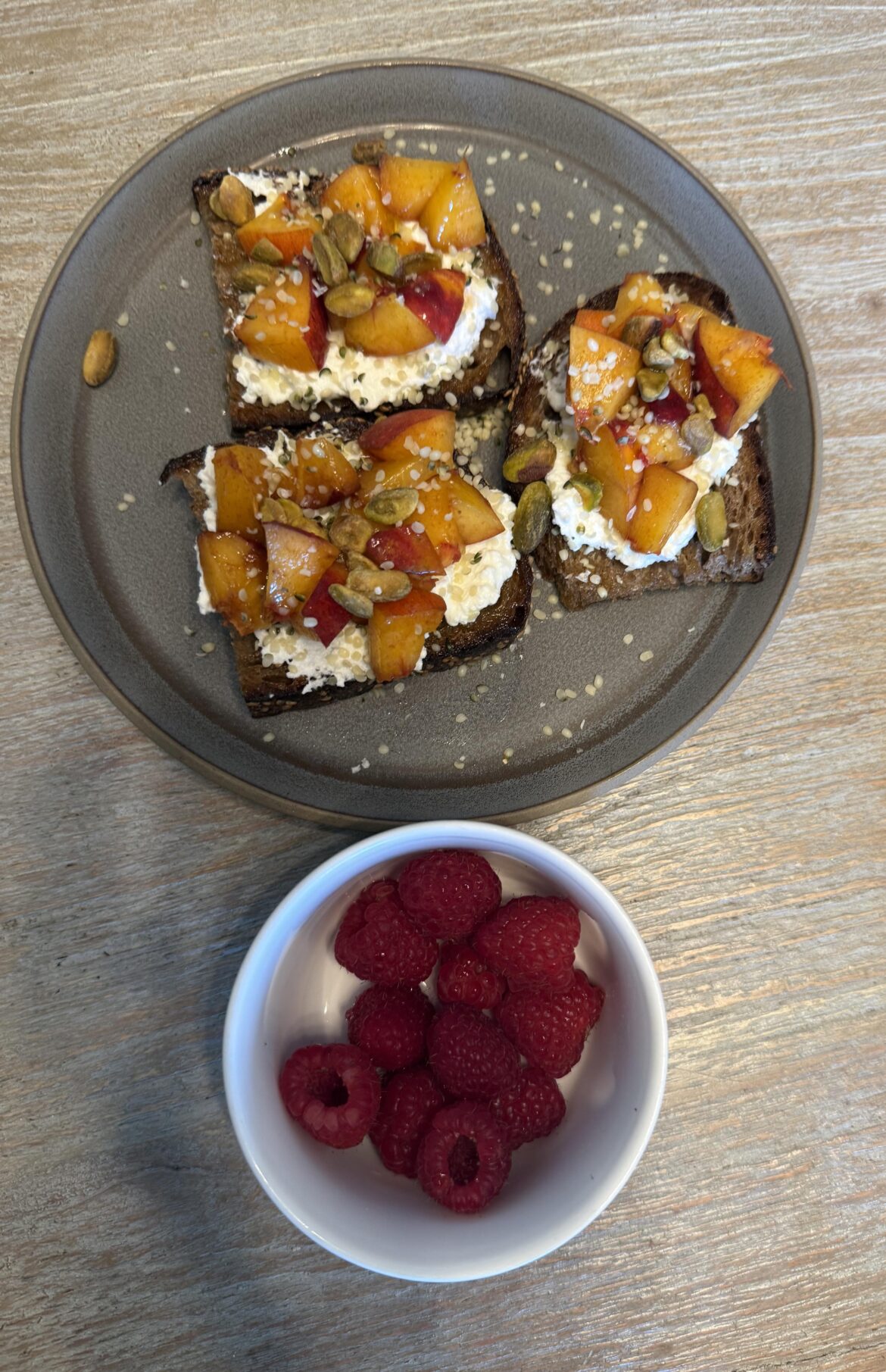 Nectarine toast