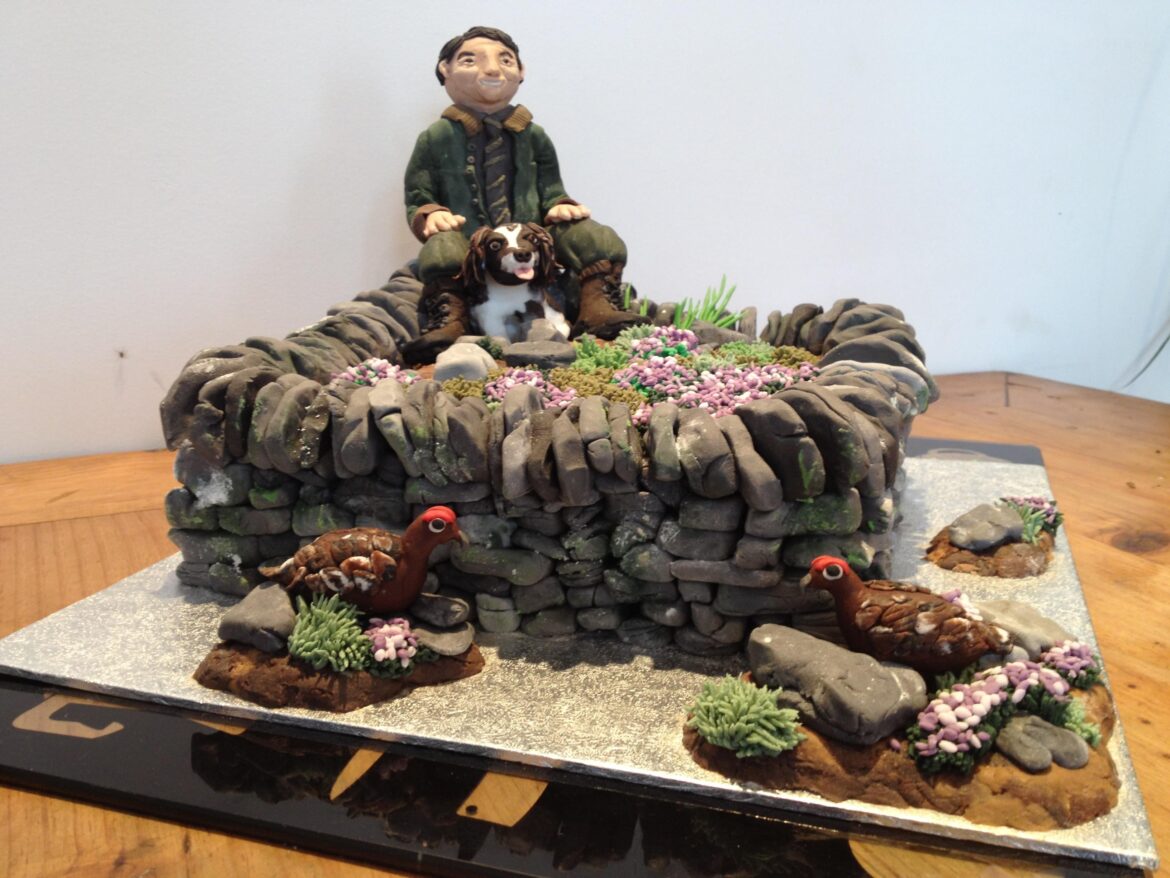 Fruit cake I decorated for a country gentlemen.