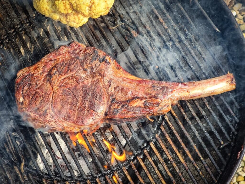 Dry-aged bone-in Irish tomahawk