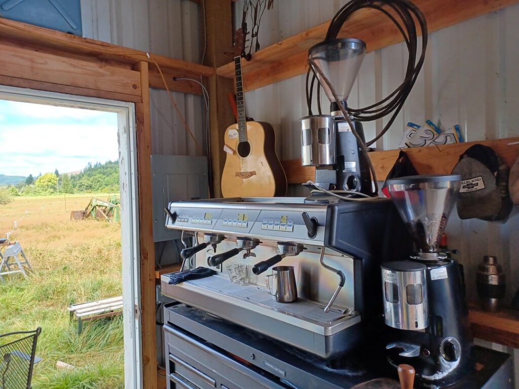 My home / barn coffee setup My home / barn coffee setup