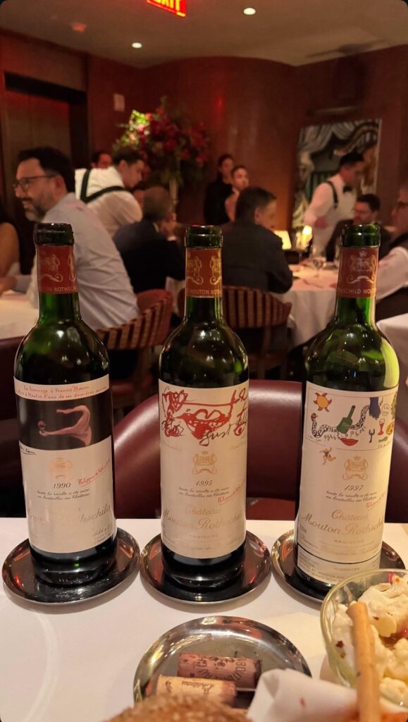 Vertical Tasting 1990, 1995, and 1997 Mouton