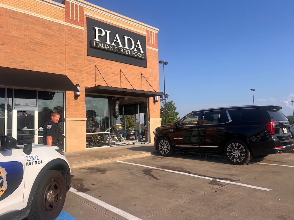 Vehicle crashes into Piada Italian Street Food on Tuesday afternoon.