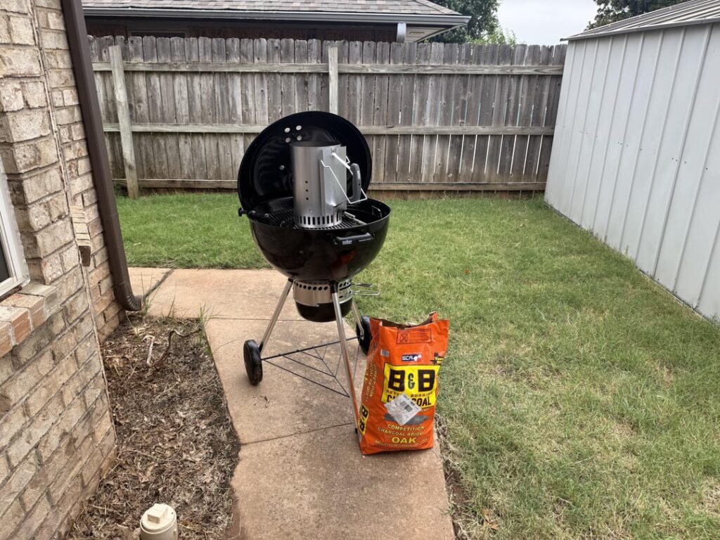 Finally bought a house and got a Weber. First meal is some lollipop drumsticks.