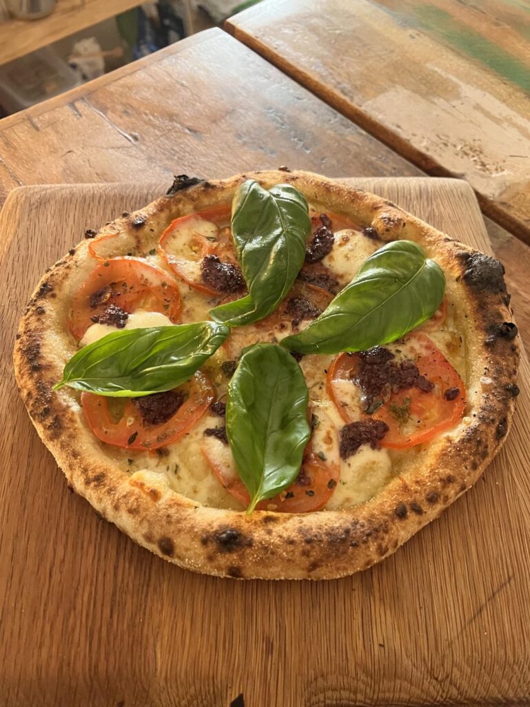 “Caprese Pizza” perhaps?