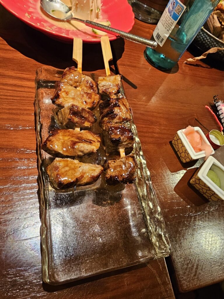 Meat Skewers served at Sakaki Izakaya Bar – MD