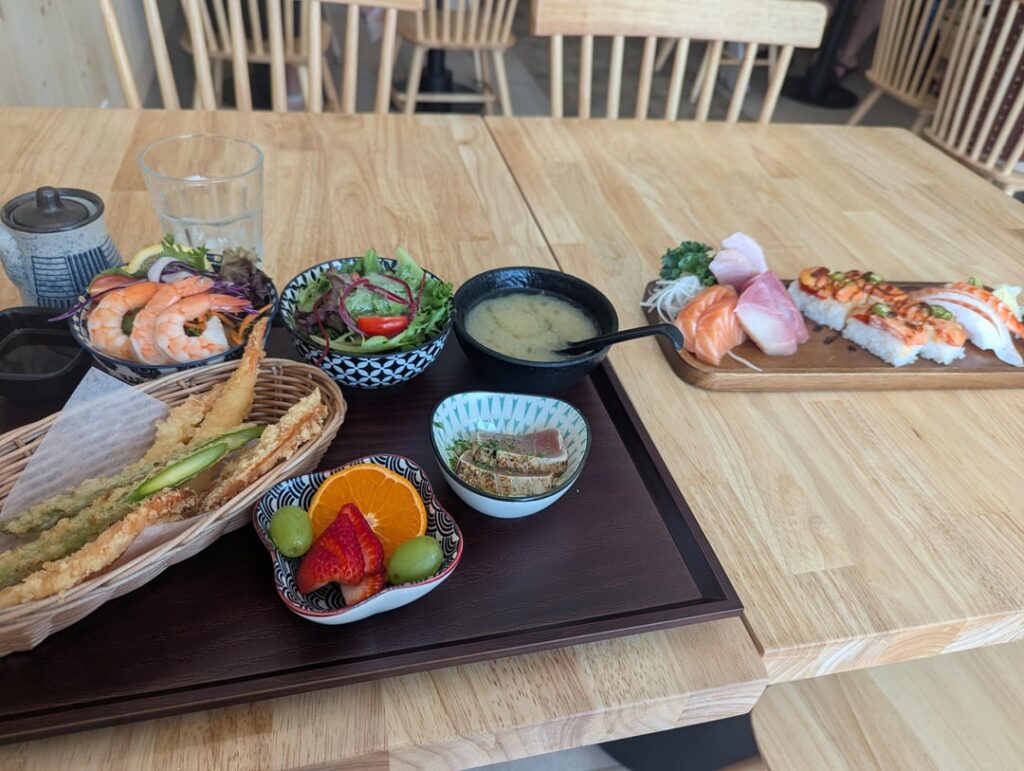 Dinner set at the new place in town