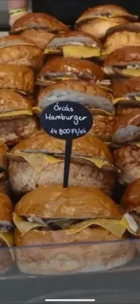 37 EUR / 43 USD "Giant" Hamburger at F1 Hungaroring in Hungary