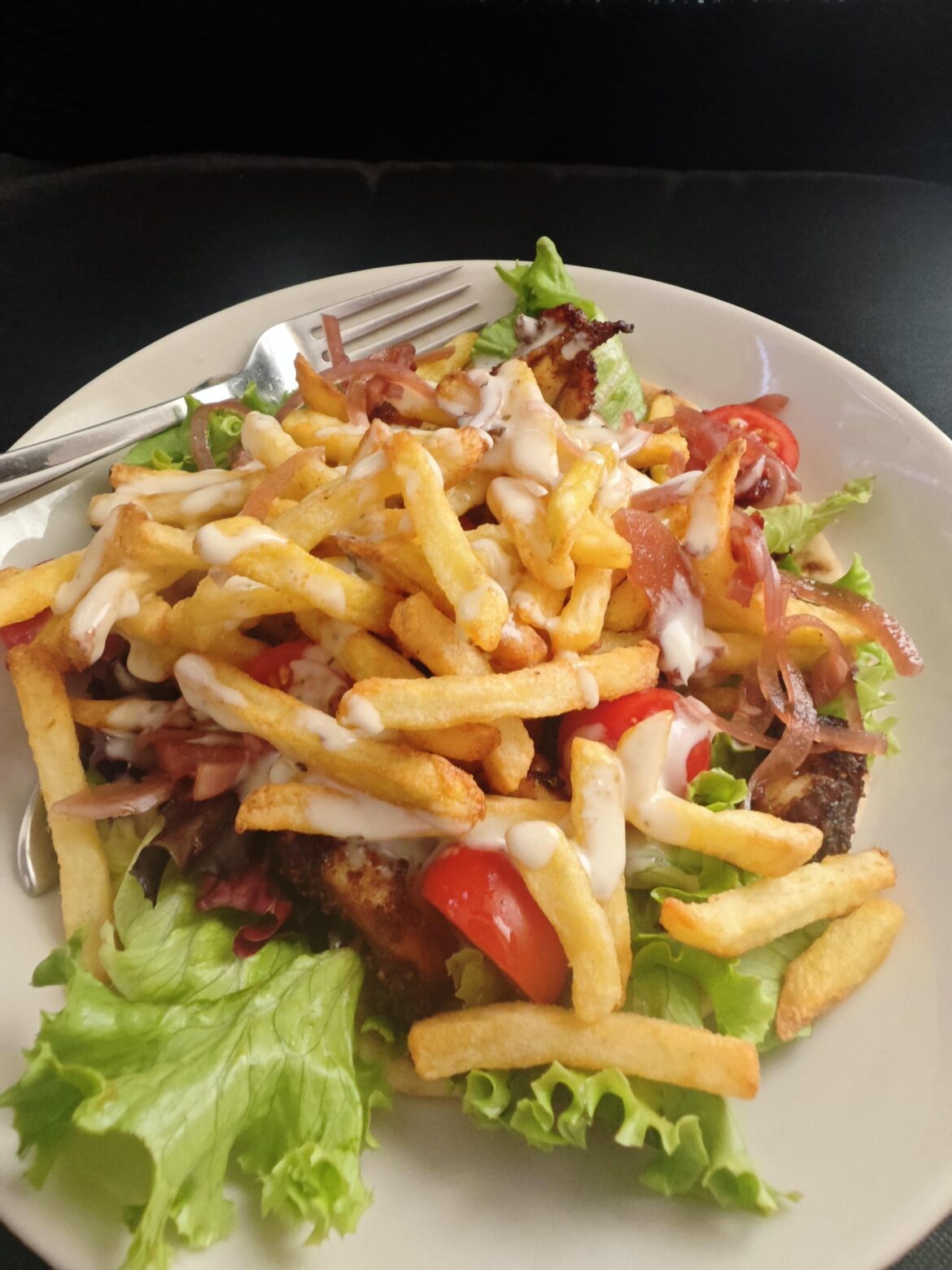 Chicken gyros (with homemade maple pickled red onion)