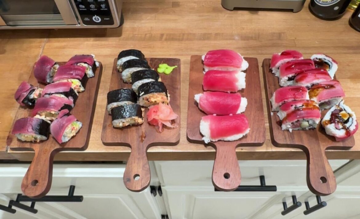 Wanted to share some tuna rolls/nigiri and spicy crab rolls I made :)