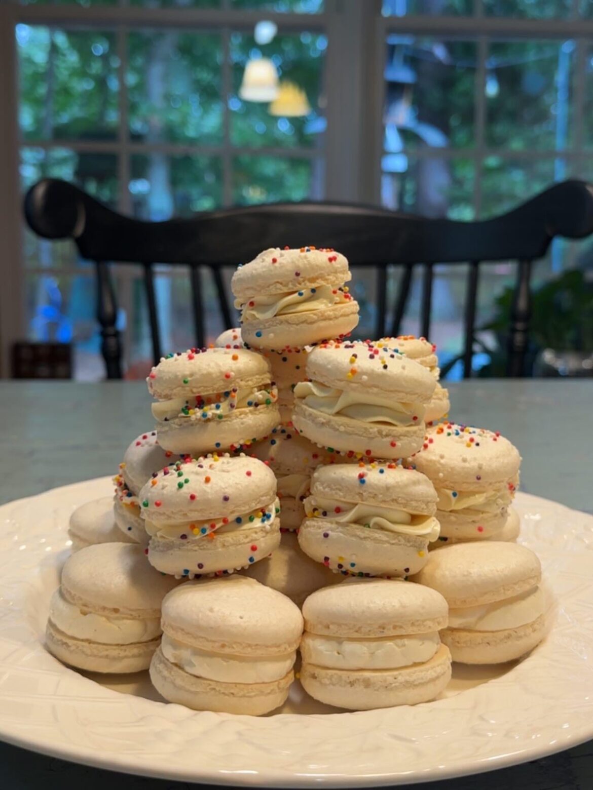 Birthday Cake Macarons! ❤️💛🩷🧡💚🩵