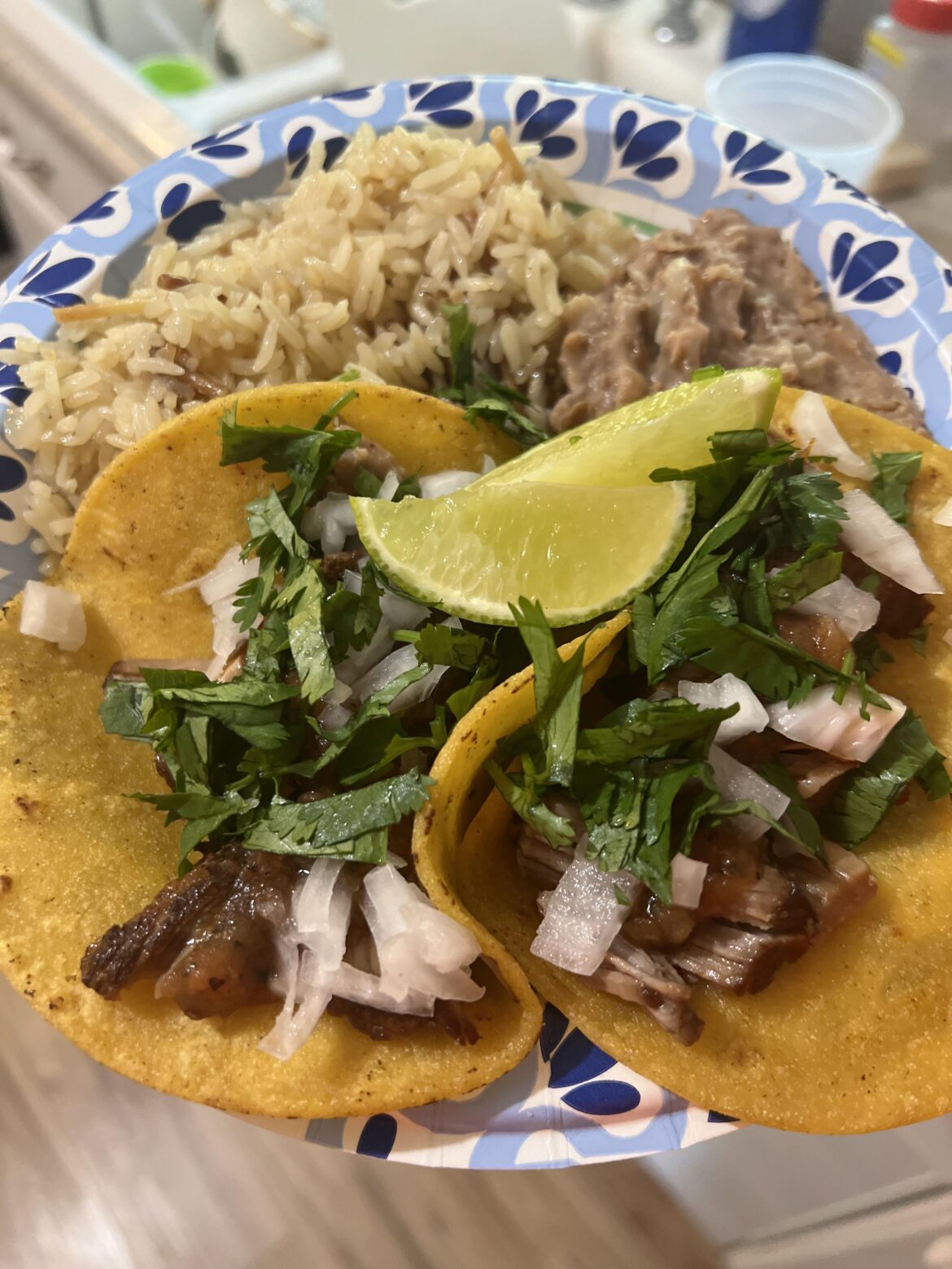 My first go at carnitas tacos