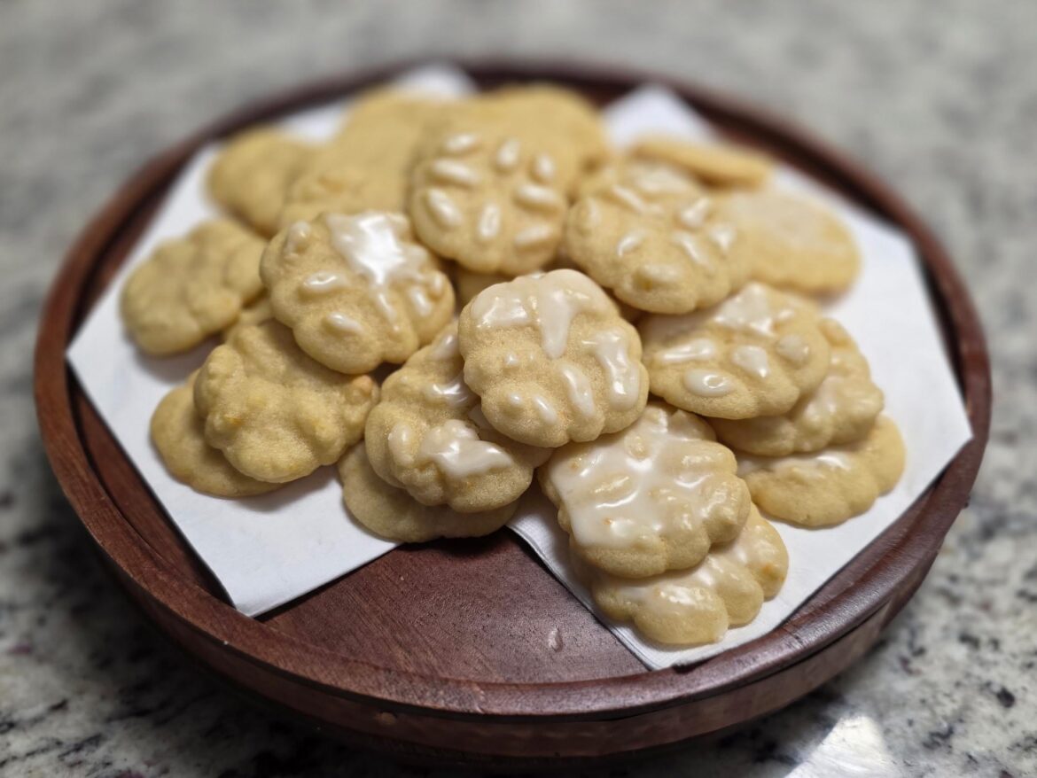 Melt in your mouth Orange Creamsicle Spritz Cookies