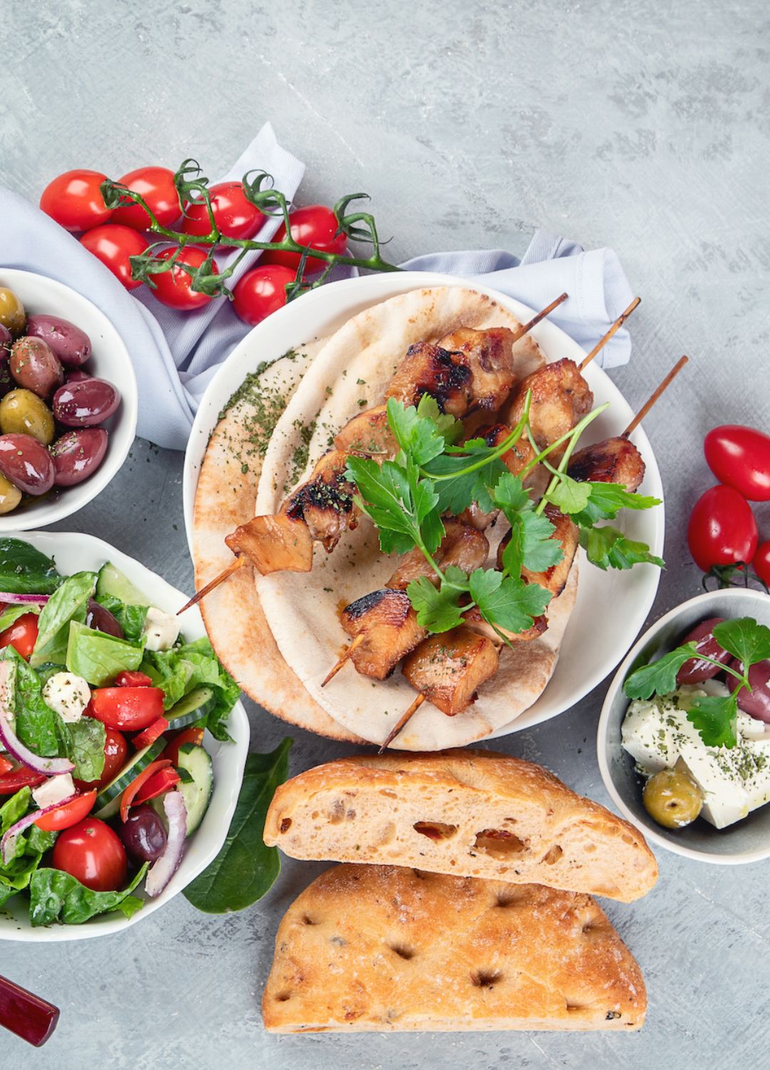 Greek mezze platter