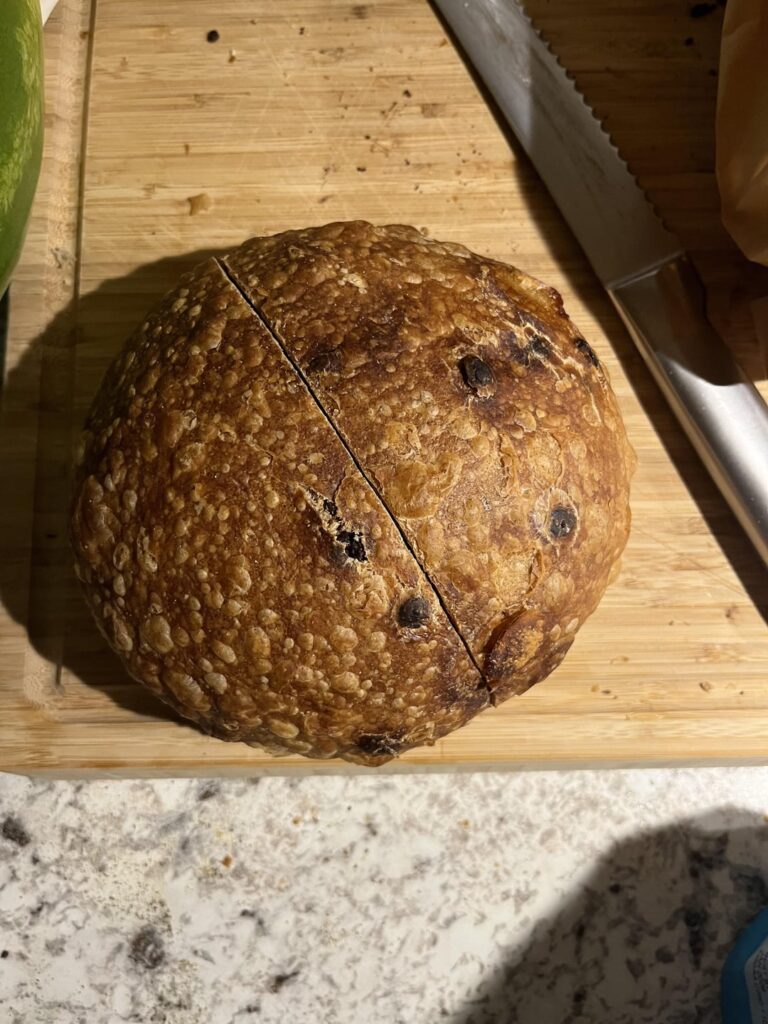 I left my husband to bake a loaf