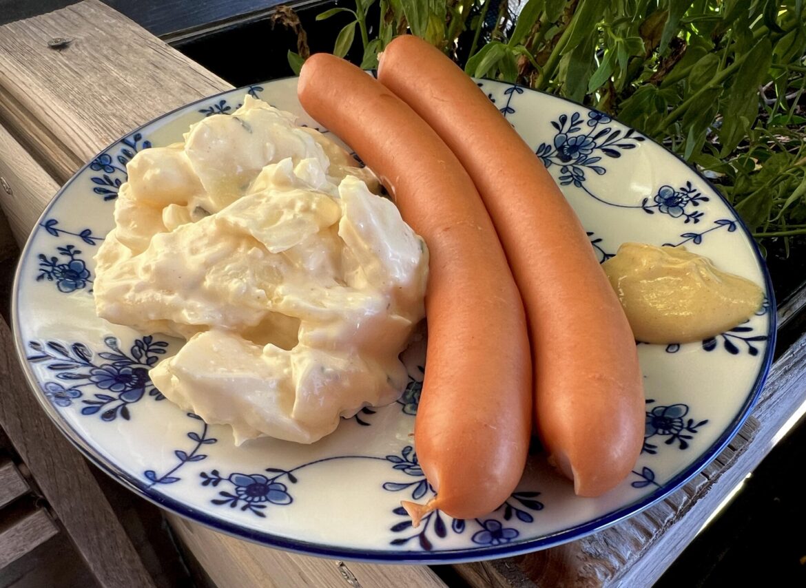 Wiener and potato salad