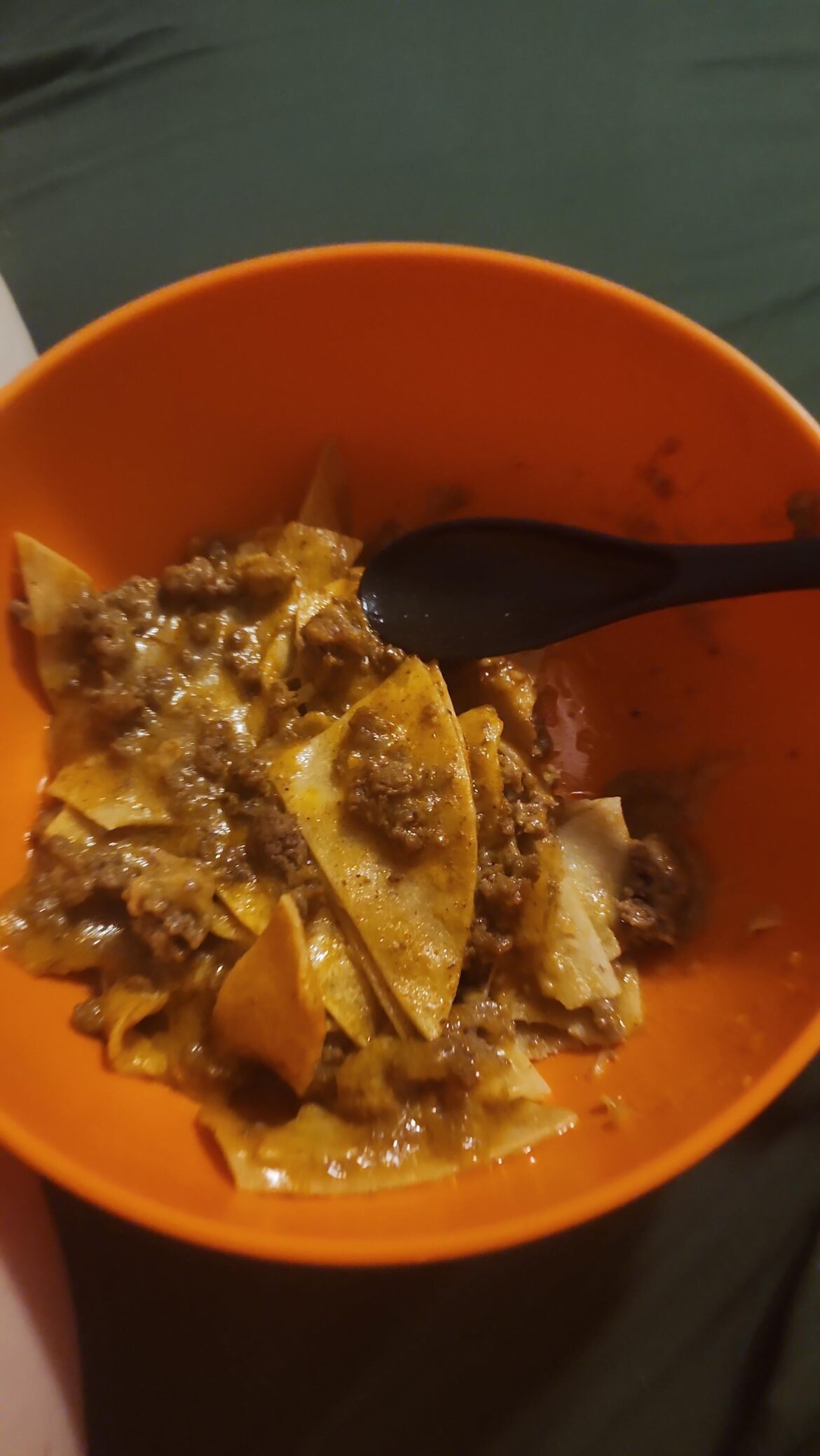 Deconstructed skillet enchiladas