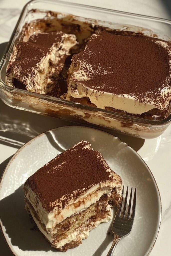 Tiramisu cake 🤍🤍