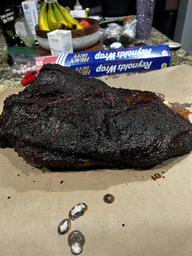Since my wings did pretty decent here. Behold my brisket