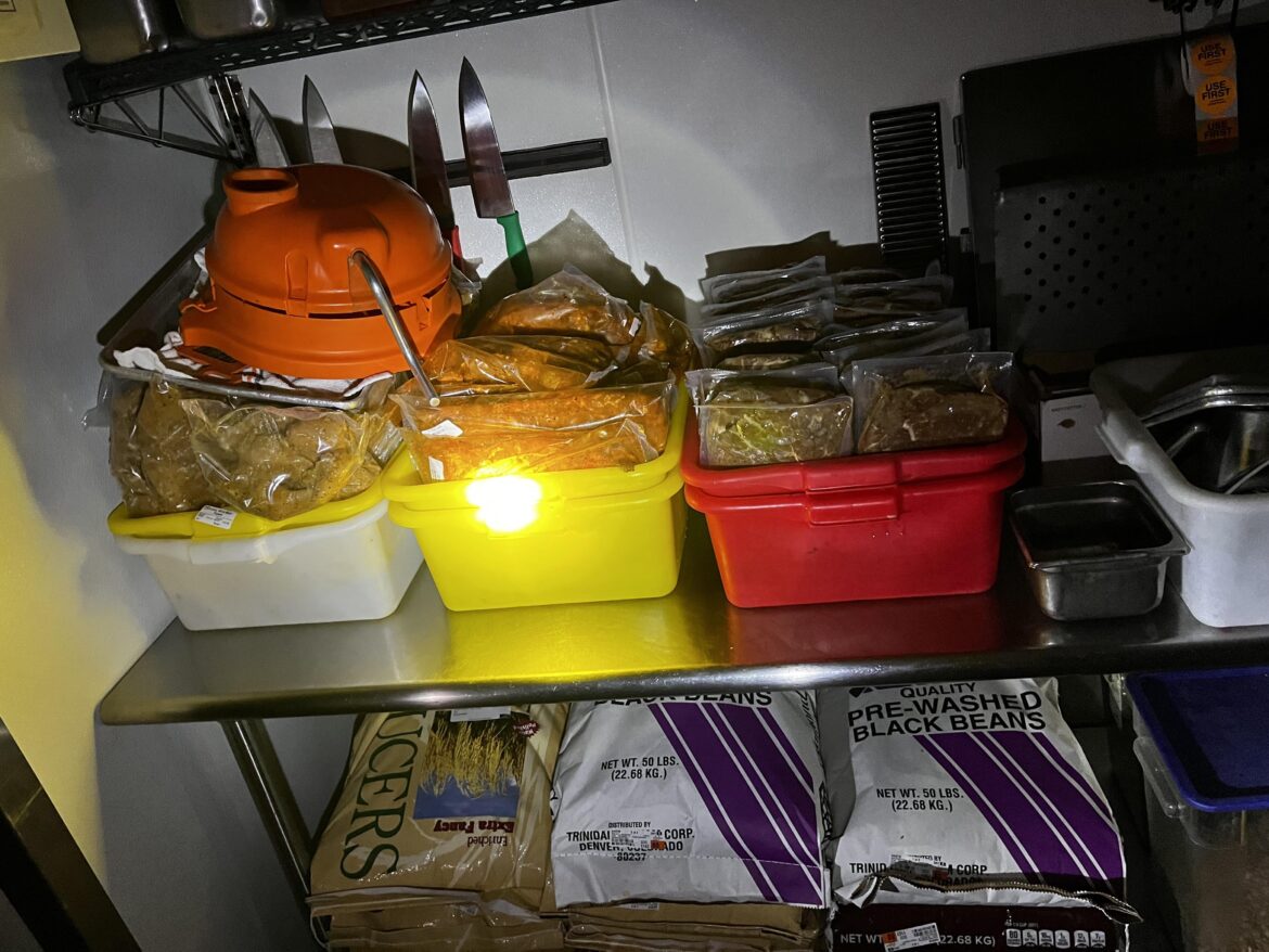 Moe’s southwest grill defrosts meats by leaving them on the counter