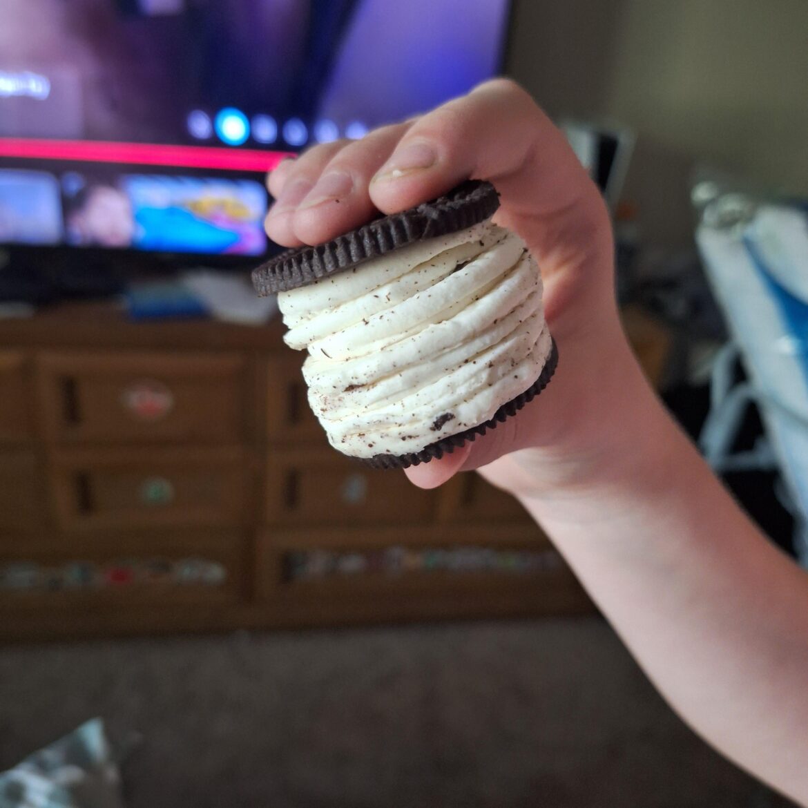 My daughter's Deca-Stuf Oreo.